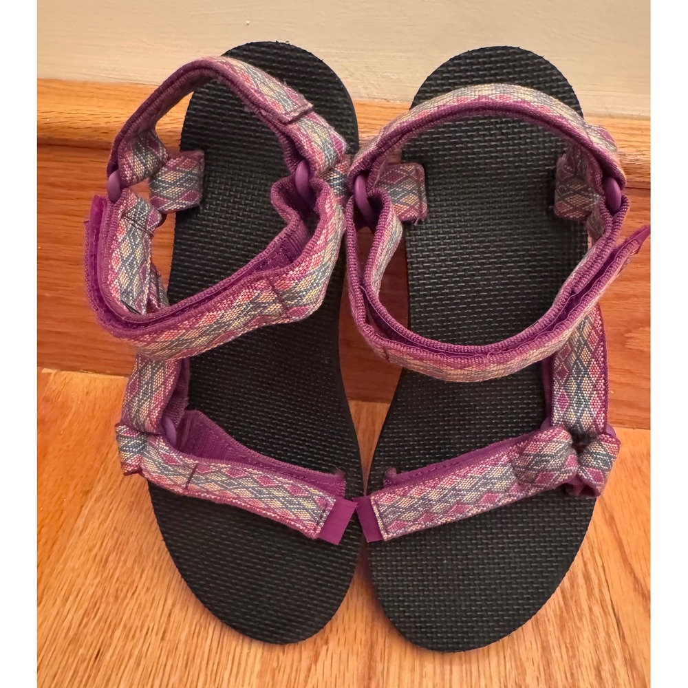 Teva Original Universal Purple Geometric Strappy Sandals Womens 9 1003987 - Picture 2 of 7